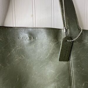 Coach Olive Leather Tote Bag